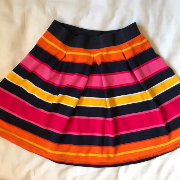 COPY - Land’s End bright multi striped pull on skirt - Picture 2 of 5